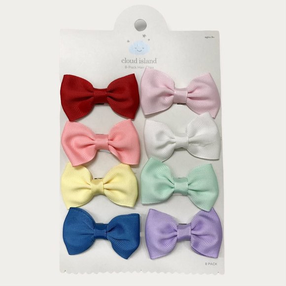 💥𝟒/$𝟐𝟎💥 Cloud Island 8-pack Bow Hair Clips. - Picture 1 of 2
